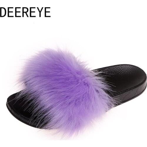 Designer Soft Fluffy Serie Slippers Womens Flip With Fur Beach Slides Bottom Outdoor Summer Flat Sexy Luxury Slip On Sandal Shoe