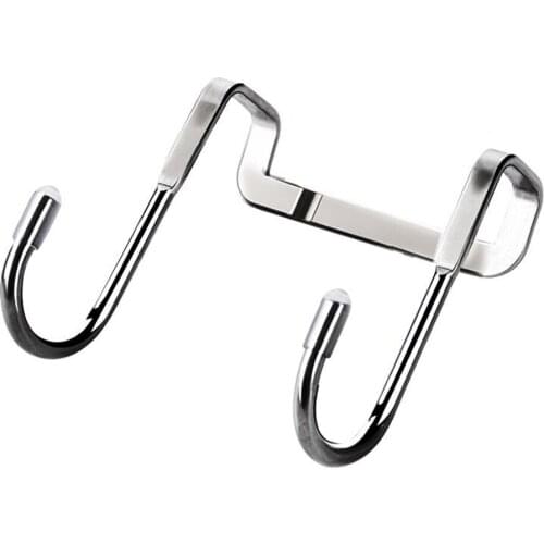 Stainless Steel Free Punching Cabinet Door Without Trace Hook S-type Door Hanger Coat Hook Key Holder Rack Home Decorative
