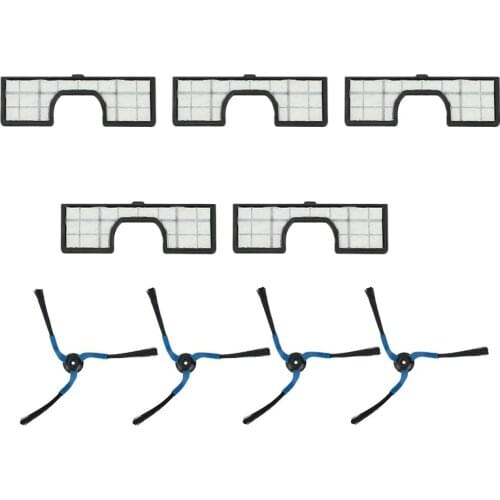 5X Filter + 4X Side Brush For Samsung Navibot SR8751, SR8752,SR8759,VC-RM72VR Vacuum Cleaner Replacement Parts