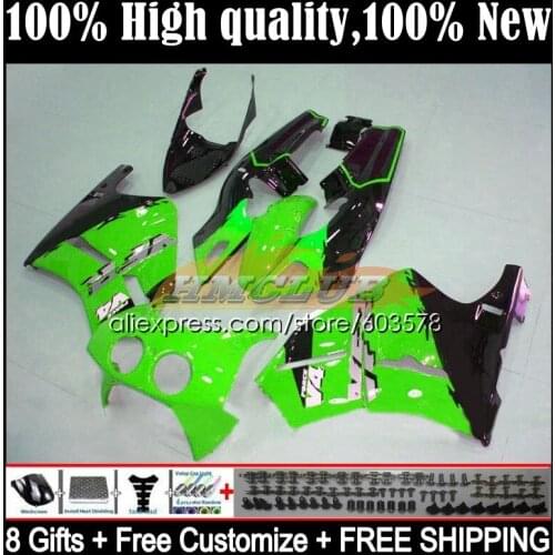 Body For HONDA VFR400 R V4 VFR400R 1989 1990 1991 1992 1993 35CL.104 RVF VFR 400 R RR CC NC30 89 90 91 92 93 Fairing gloss green