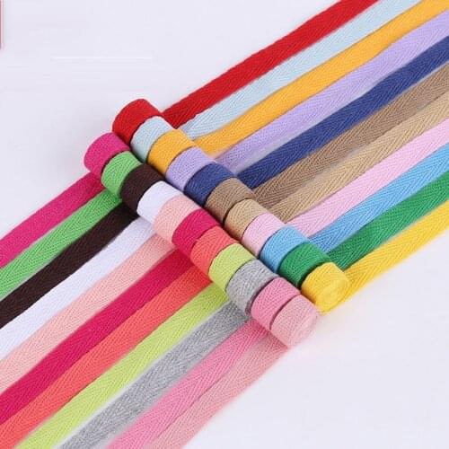 5yards New colourful 10mm Chevron Cotton Polyester Ribbon Webbing Belt Strap Garments Lace Trimming For Packing Accessories