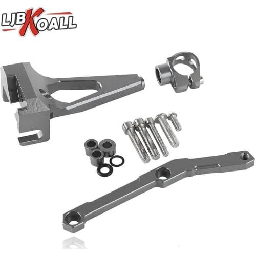 LJBKOALL For YAMAHA MT-09 FZ-09 MT 09 MT09 FZ09 Motorcycle Accessories Steering Damper With Mounting Bracket 2015 2016 Titanium