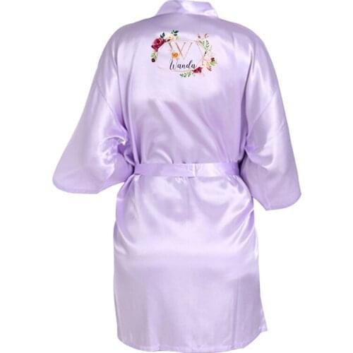 2020 Fashion Bride And Bridesmaid Robe women Dressing Gown Sleepwear for Wedding or Party bridesmaid gift