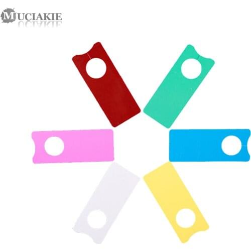 MUCIAKIE 100PCS 2x5cm Plant Markers Suspending Hang Labels Vegetables Seedlings Garden Tag