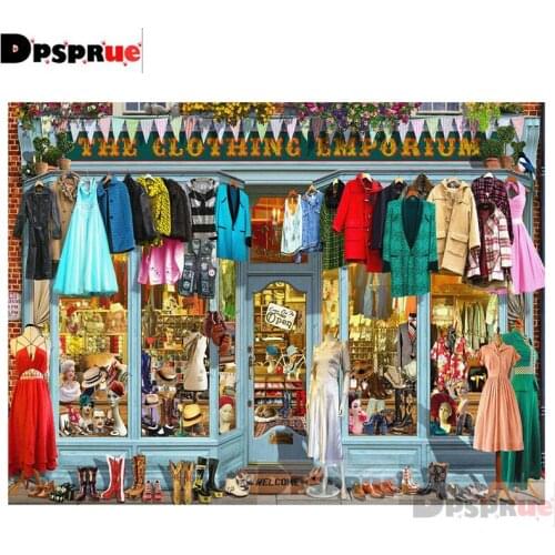Dpsprue Full Square/Round Diamond Painting Kit Cross Stitch wardrobe Diamond 3D Embroidery DIY 5D Moasic Gift DP519