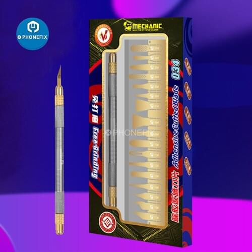 Mechanic 034 Knife Tools Kit CPU Glue Remover for iPhone A8 A9 A10 A11 A12 CPU Motherboard Layered Remove Hard Disk/Baseband
