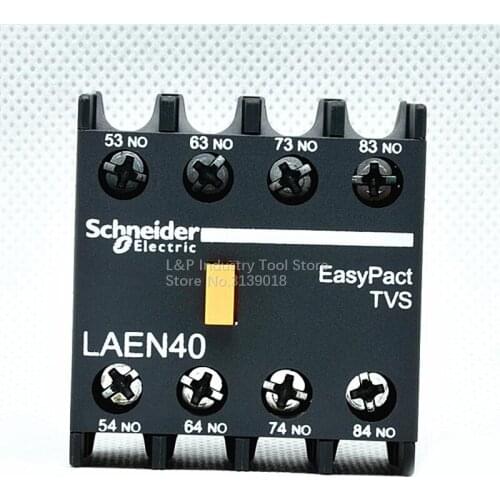 New Original Schneider EasyPact TVS Auxiliary Contact Block LANN40N Replace LAEN40N Accessory 4NO For LC1E Contactor