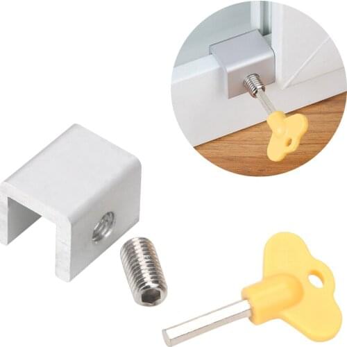 Window Cable Limit Home Improvement Aluminum Restrictor For Children Security Safety Key Lock Door Window Lock