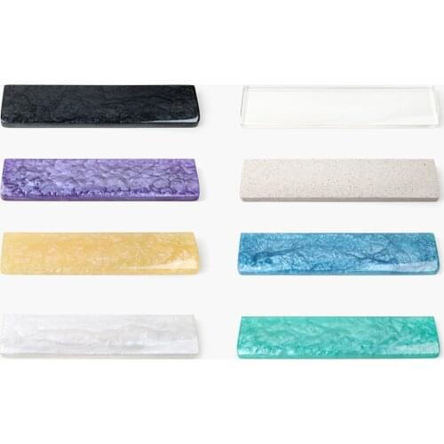 Pearl Design Resin Wrist Rest Pad For Keyboard Filco Hhkb Ducky 61 87 104 Transparent Purple Yellow Blue Black DIY Hand Tray Pad