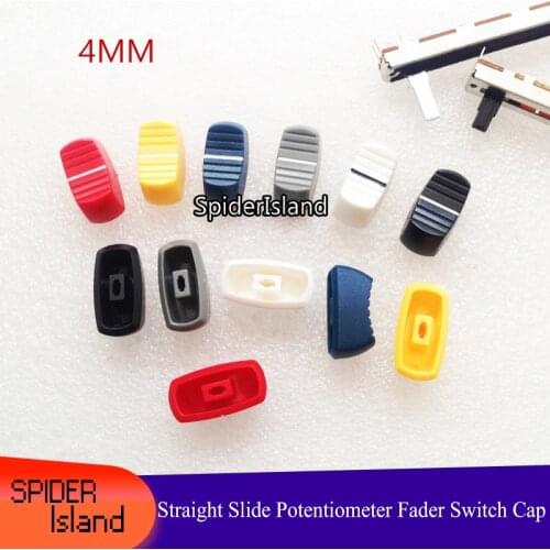 Mixer Desk Switch Knob for Yamaha BEHRINGER vocal oval fader cap 4mm straight slide potentiometer single tone console fader cap