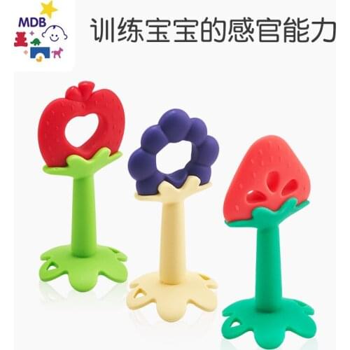 Fruit Chew Baby Teether Silicone Fashion New Nipple Tube Newborn Teething Fidget Toys Sensory Coisas De Bebe Baby Gifts BK50YJ