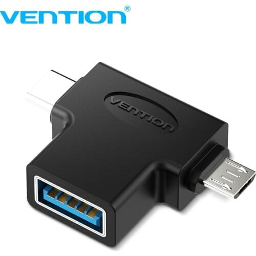 Vention Type C USB Adapter USB 3.0 OTG Adapter Cable 2 in 1 Micro USB OTG Converter for Xiaomi One Plus Nexus 6P
