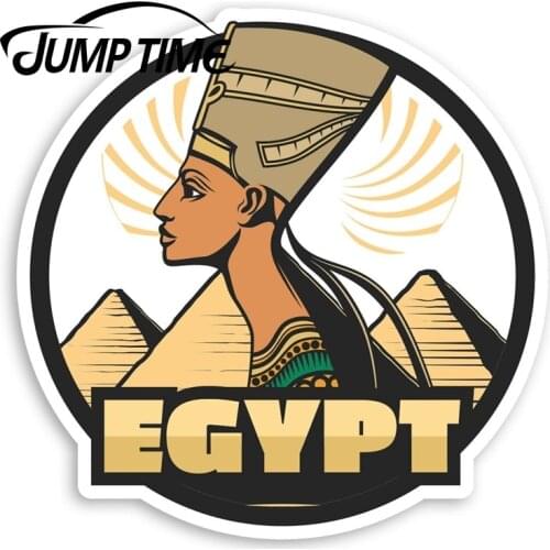 Jump Time Egyptian Goddess Vinyl Stickers - Egypt Pharaoh Travel StickerDecal Car Window Bumper Car Accessories