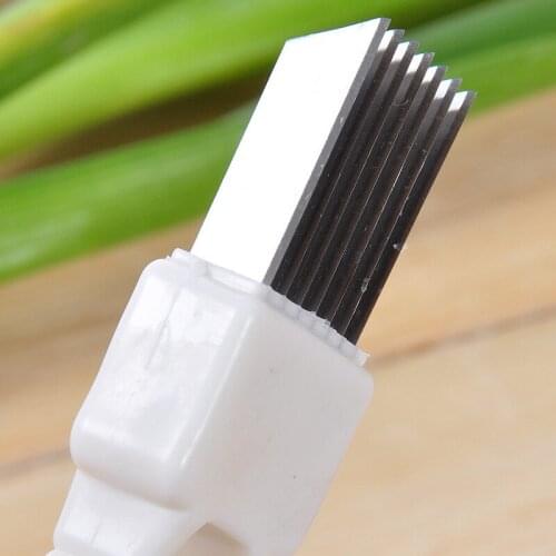 1Pcs Onion Vegetable Cutter Slicer Multi Chopper Sharp Scallion Kitchen Knife Shred Tools Slice Cutlery
