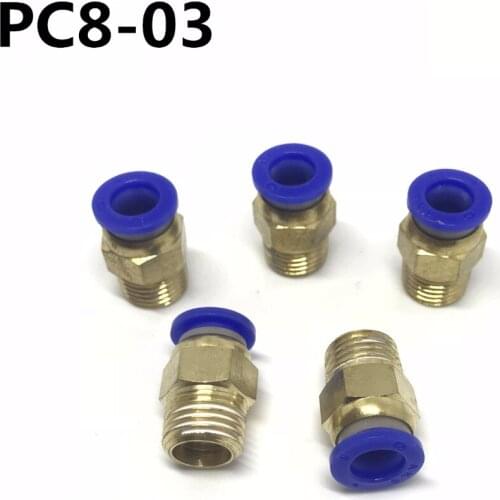 10PCS PC8-03 PC8 Pneumatic fitting push in quick connector fittings Free shipping
