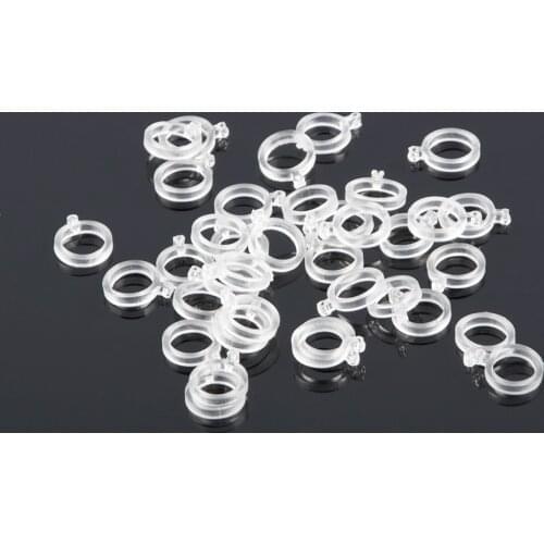 100pcs/set Pe Pellet Fishing Bait Lure Bands Elastic Baitbands For Fishing Transparent Baitbands Fishing Carp Accessories