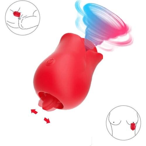 2 in 1 6 Frequencies Clitoral Vibrators Oral Suction Tongue Licking Rechargeable Silicone Sucker Stimulator Sex Toys For Women