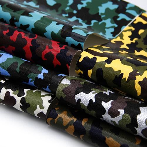 20*33cm Bump Texture Camouflage Faux Synthetic Leather For Bows Sheets Crafts DIY Decoration Accesories,1Yc19115