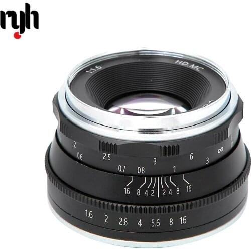 35mm F1.6 Manual Focus MF Prime Lens for Fujifilm Fuji X-mount XH1 X-A12 3 5 XA10 XA20 XE3 XE2S XT10 XT20 XT2 X-Pro12 X-M X-E123