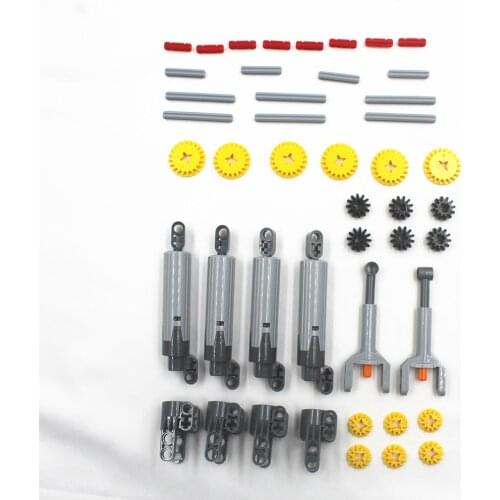 46pcs TECHNIC LINEAR ACTUATOR PRO KIT Cylinder Piston power functions robot car gear axle connector pack compatible with lego