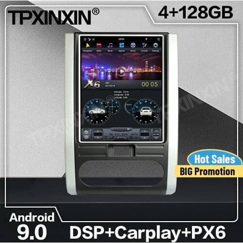 128G Tesla Screen Android 9 Car Radio 2 Din Stereo Receiver For Nissan X-Trail 2007 2008 2009 2010 2011 2012 2013 2014 GPS Unit