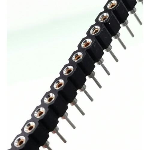 Free shipping 100PCS Single row hole seat row / hole spacing of /2.54 /1*40P/ or 18B20 crystal pin socket