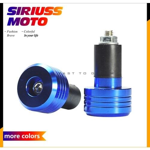 CNC Aluminum 7/8 Inch 22mm Motorcycle Handlebar Gear Balanced Plug Universal Handle Bar End Grips Slider Black