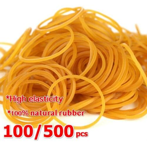 100 /500 Pieces Elastics Hair Bands Wholesale Bulk Sale 38mm Rubber Band Bank Paper Bills Money Home Office Stretchable Sturdy