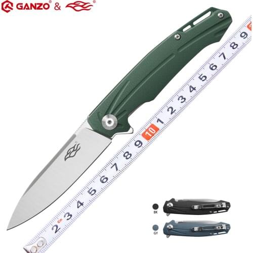 Ganzo Firebird FH21 60HRC D2 blade G10 Handle Ball bearing Folding knife Survival tool Pocket Knife tactical edc outdoor tool