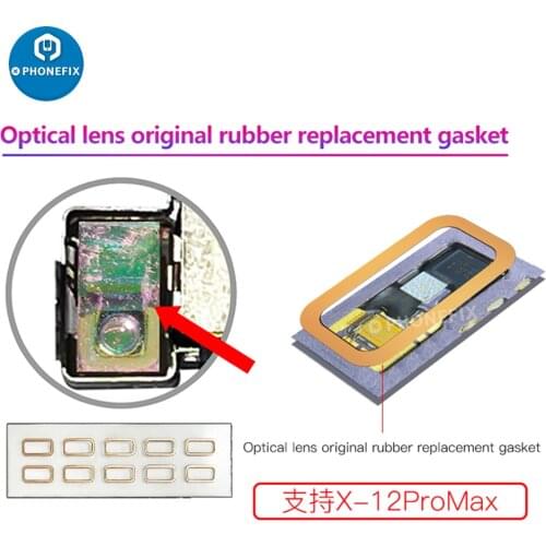 I2C Dot Matrix Face ID Repair Optical Lens Original Rubber Replacement Gasket Phone Face Apron Gasket for iPhone X-12Pro Max