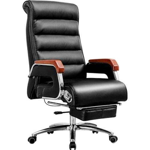 Fashion Retro Nostalgia / Old Furniture Leather Computer Home Office Chair Stool Sedentary Executive Solid Wood Boss Chair
