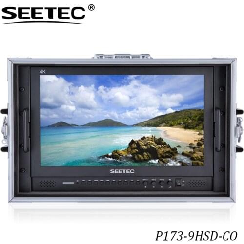 SEETEC P173-9HSD-CO Carry on Broadcast Director Monitor Full HD 1920x1080 Aluminum Design with 4K HDMI 3G SDI