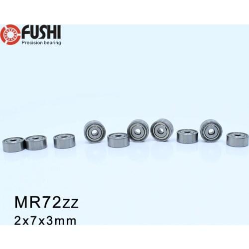 MR72ZZ Bearing ABEC-1 (10PCS) 2*7*3 mm Miniature MR72 ZZ Ball Bearings WML2007 ZZX R-720ZZ Y03