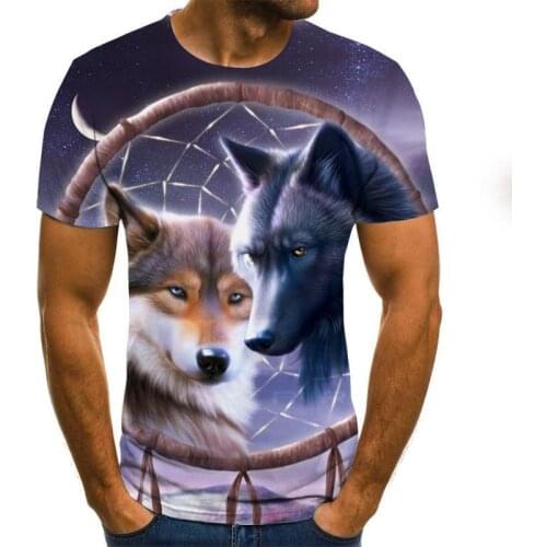 New Fashion Men 'S And Women 'S T -Shirt 3d Animal Print Design Fashion Summer T -Shirt Brand Topsplus Size Men 'S Clothing