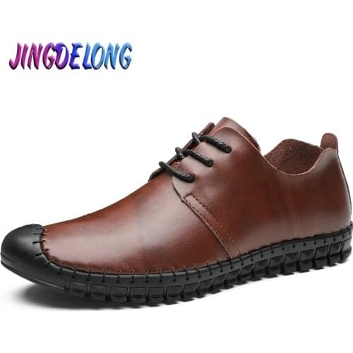 New Mens Shoes Summer Men Genuine Leather Loafers Shoes Handmade Brogue Flat Breathable Luxury Men Sneakers Moccasins Designer