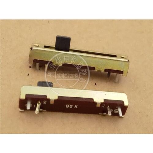 Original New 100% 35MM SL-20 B5K single straight slide fader potentiometer microphone potentiometer (SWITCH)