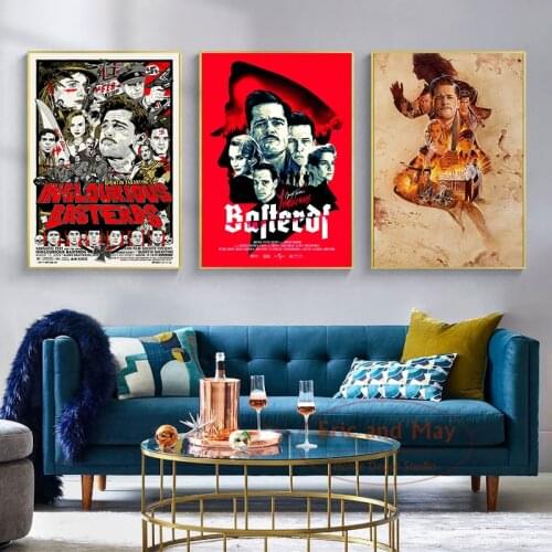 Inglourious Basterds Once Upon A Time Posters And Prints Vintage Decor Picture Canvas Painting Living Room Decoration Cuadros