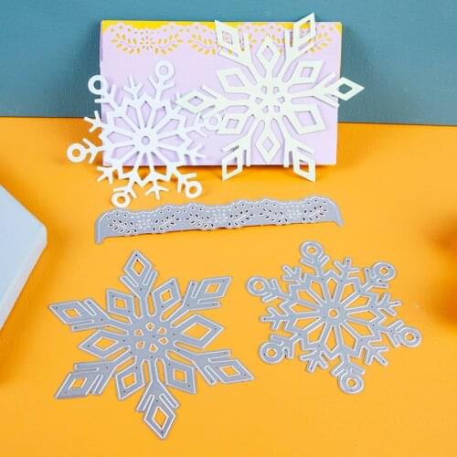 Christmas Snowflakes Metal Cut Die Variety Snowflakes Scrapbook Paper Decor Craft Knife Mould Blade Punch Stencils Dies 2020 New