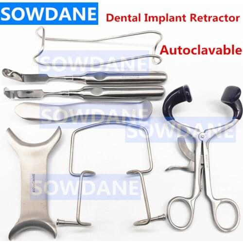Dental Oral Care Retractor Mouth Opener Dental Lip & Cheek Retractor Autoclavable Mouth gag Dental Implant Instrument Tool