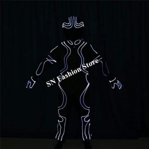 TC-193 DMX512 Program full color led costumes colorful light robot suit dj catwalk cloth club bar performance show dancer wears