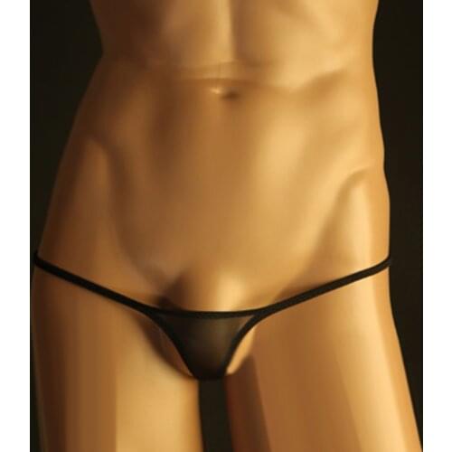 Men Briefs Sexy G-Strings Bulge Pouch Low-Rise Underwear Elastic Micro Thong String T-Back Panties Male Breathable Lingerie New