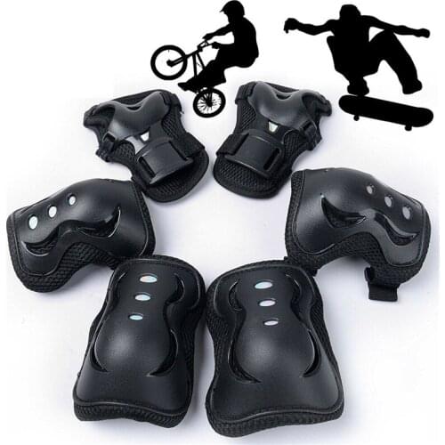Outdoor Sport Elbow Knee Pads Skating Protective Gear Sets Elbow Knee Pads 6pcs Bike Cycling Skateboard Adult Kid