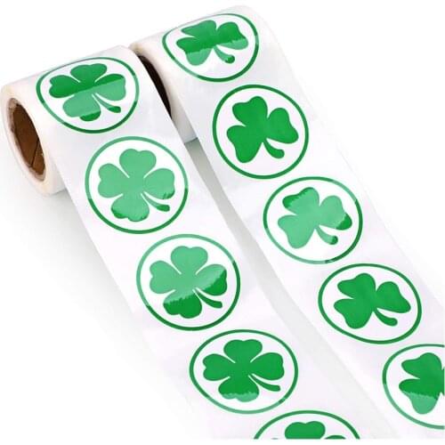 St.patrick Day Party Shamrock Stickers Green Irish Clover Stickers Green Irish Clover Stickers For Party Accessories Decor Home