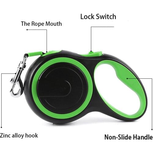 Retractable Dog Leash Heavy Duty Automatic Extending 26Ft Strong Nylon Leash for Cat Large Puppy Small Medium Pet Dog Accessorie