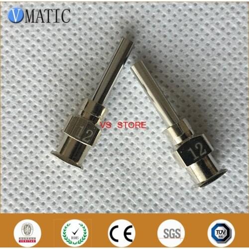 High Quality 12Pcs 0.5'' Tip Length 12G Stainless Steel Needle Tip 1/2 Inch
