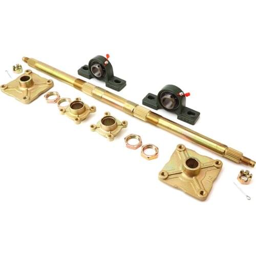 740mm rear axle with sprocket and hub mount for 50cc-125cc go-kart ATV four-wheel off-road vehicle modification parts