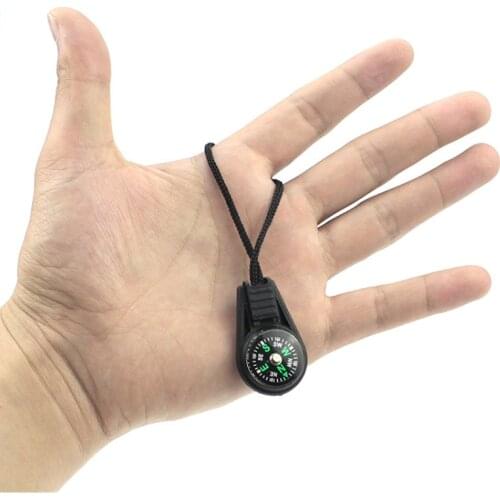 1PC Mini Compass with Keychain for Outdoor Camping Hiking Hunting Survival Kit Backpack Decorations Adventure Riding Multi Tools