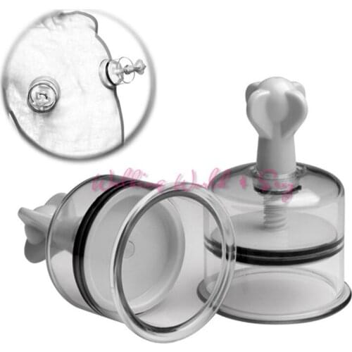 2Pcs/Lot Nipple Clamps For Couples Adult Game 5cm Breast Massager Clitoris Sucker Stimulator Pussy Pump Enlarger Sex Products