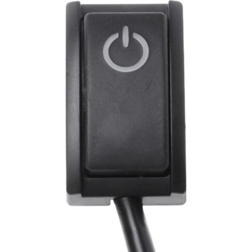 Car DIY Push Button Latching Turn ON OFF Switch LED Light DC12V/200mA 2.4W B2QB