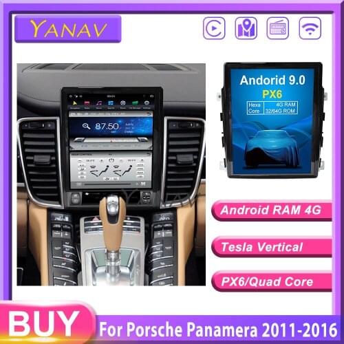 Car GPS navigation player For-Porsche Paramera 2011-2016 car Radio player car Stereo multimedia player vertical screen android